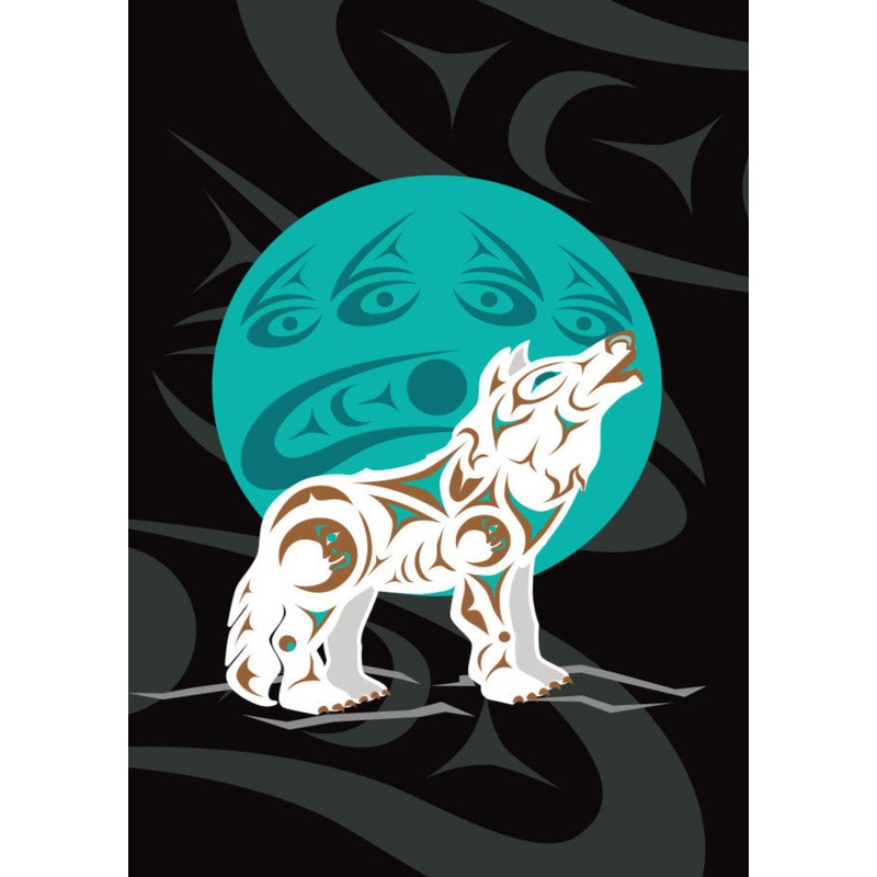 Howling Wolf Postcard