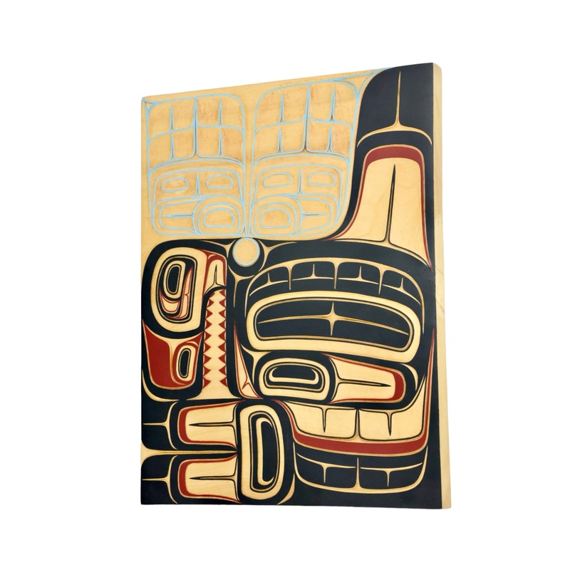 Killer Whale Cedar Wall Plaque