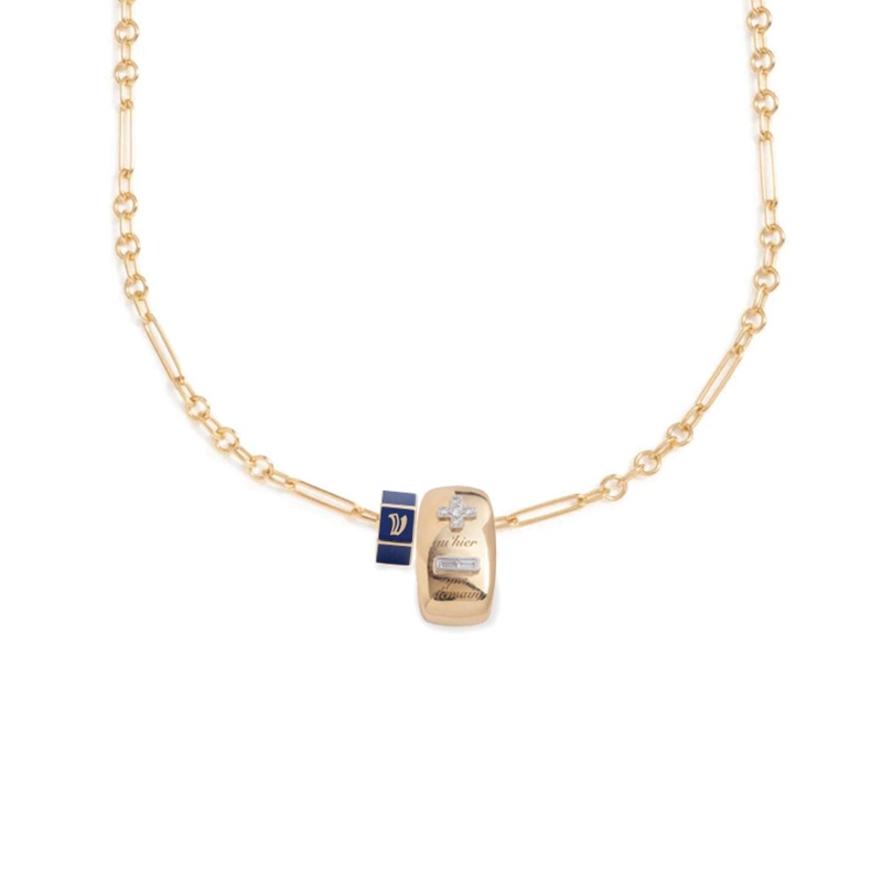 Vivacity & Custom Faceted Heart Beat : Fine Mixed Clip Necklace Story