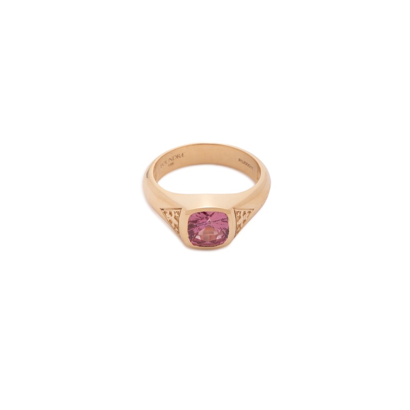 1.5ct Padparascha – Internal Compass : One of A Kind Gemstone Ring