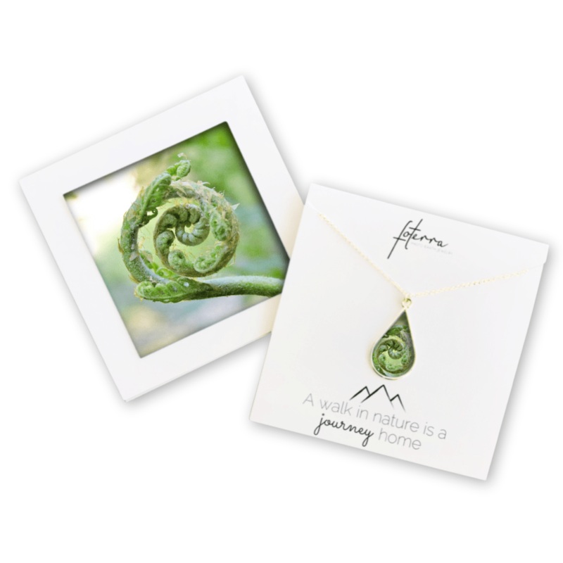 Fern Teardrop Necklace