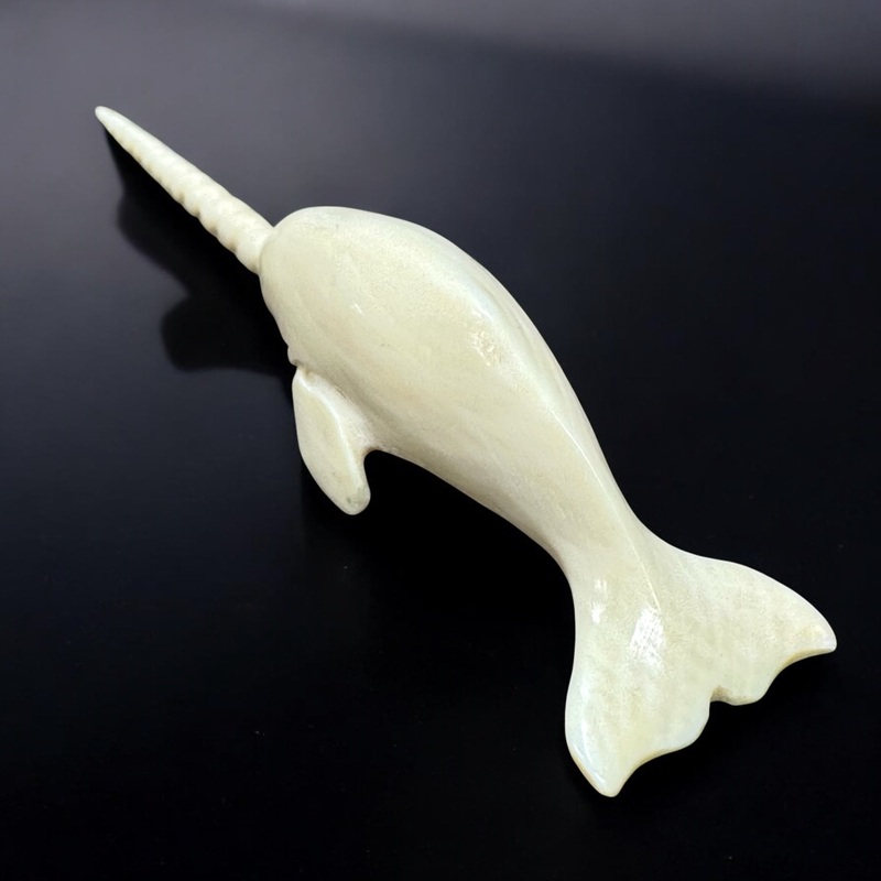 Ivory Narwhal Carving