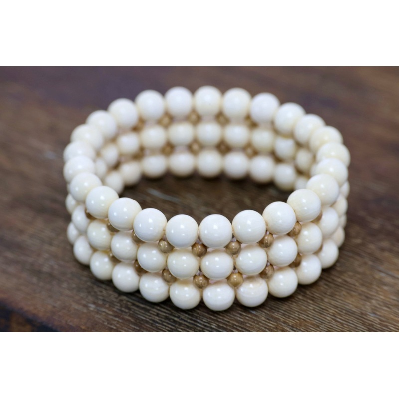 Three Row Ivory Bracelet