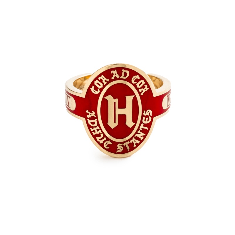 True Love Custom Cigar Band : in Yellow Gold with Red Ceramic