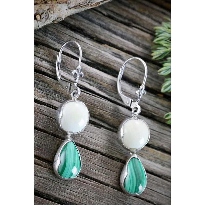 Ivory & Stone Earrings