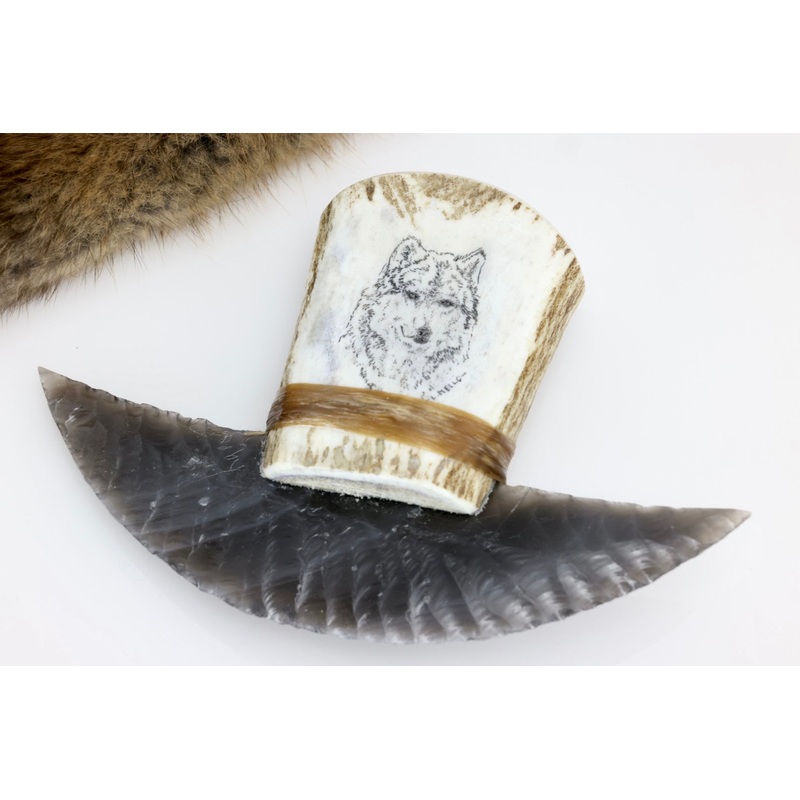 Obsidian ULU w/ Wolf