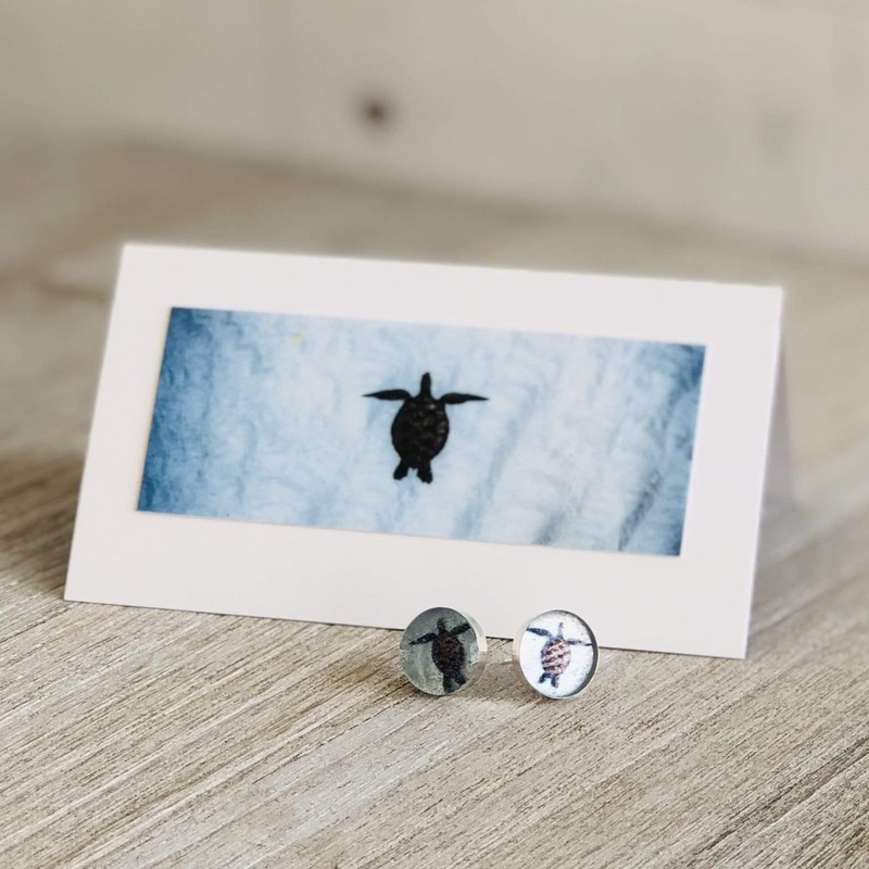 Turtle Post Earrings