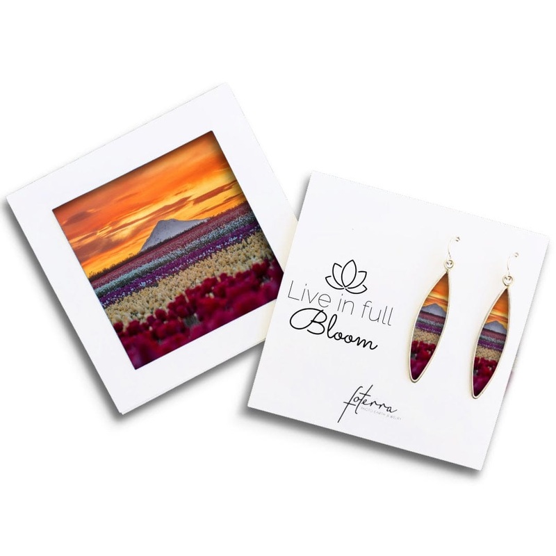 Tulips Under Mt. Hood Earrings