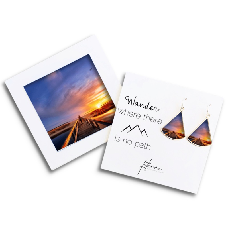 Boardwalk Small Fan Earrings