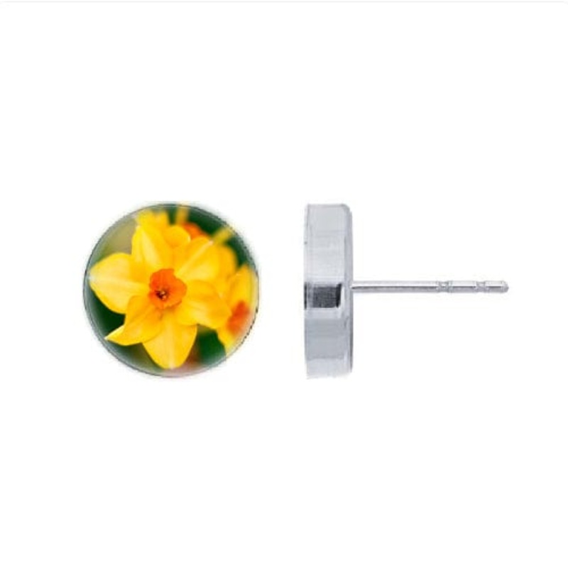 Daffodil Post Earrings