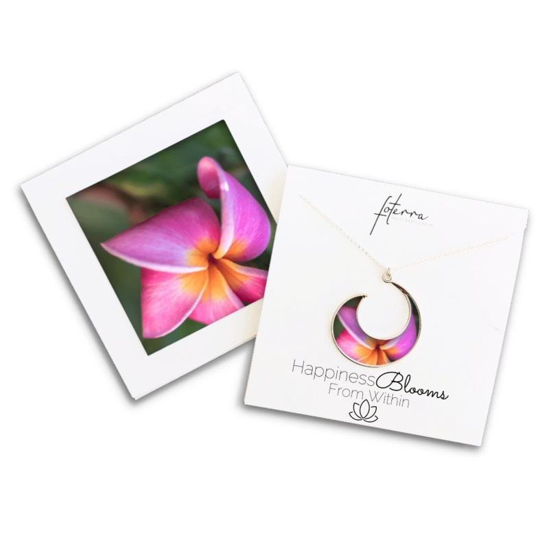 Pink Plumeria Necklace