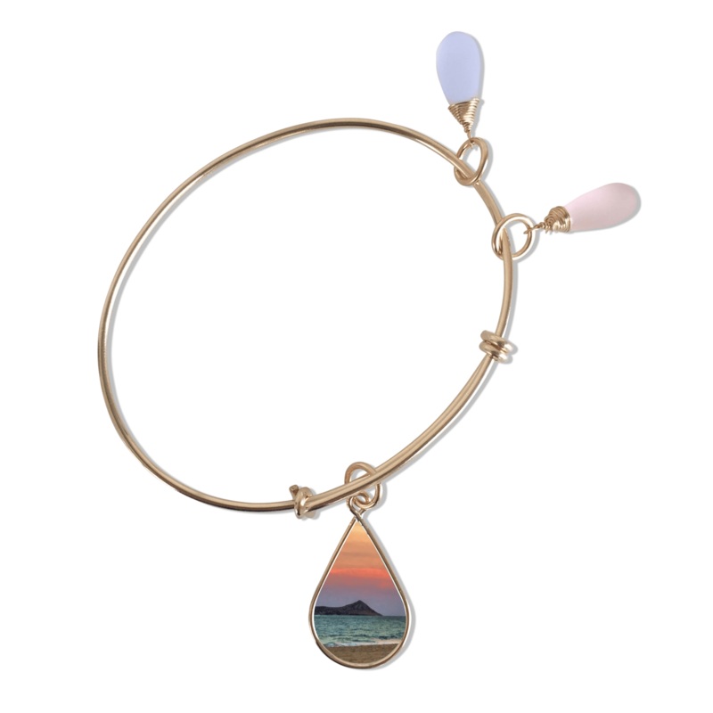 Sunset is my Favorite Color Adjustable Bangle Bracelet