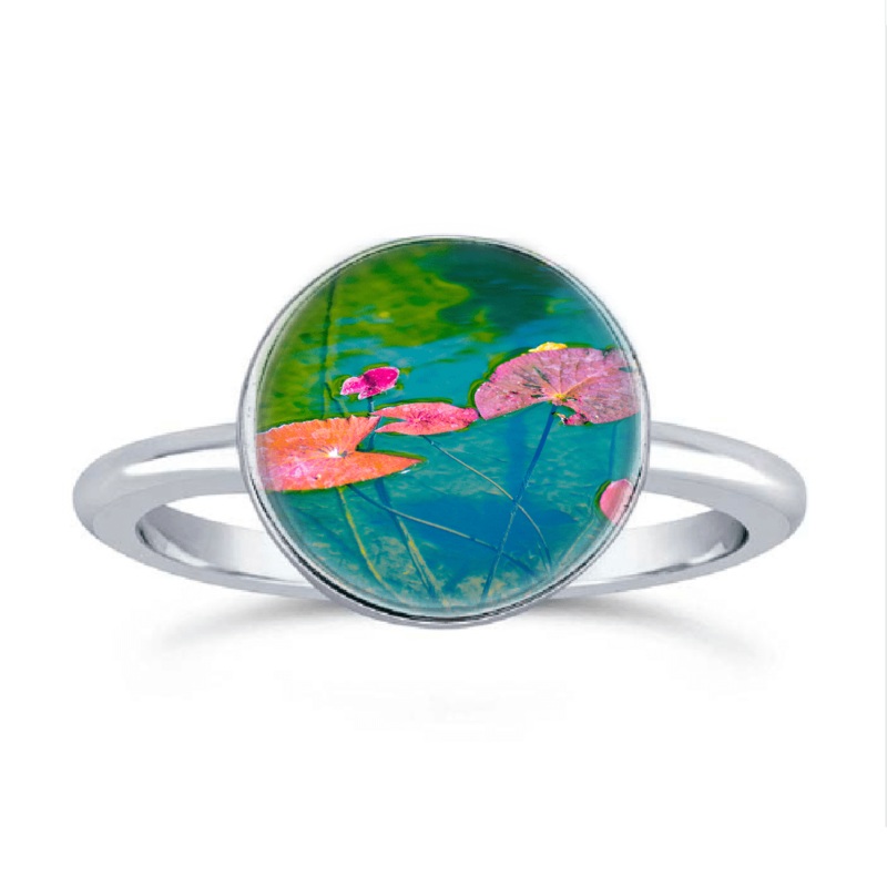Water Lily Stacking Ring