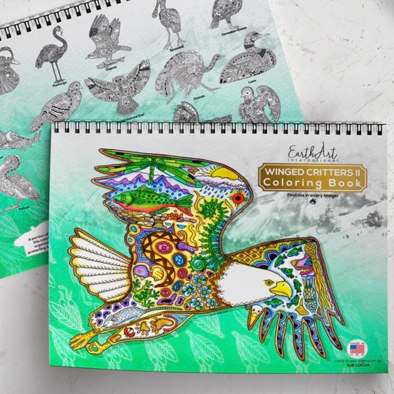 Winged Critters 2 Coloring Book