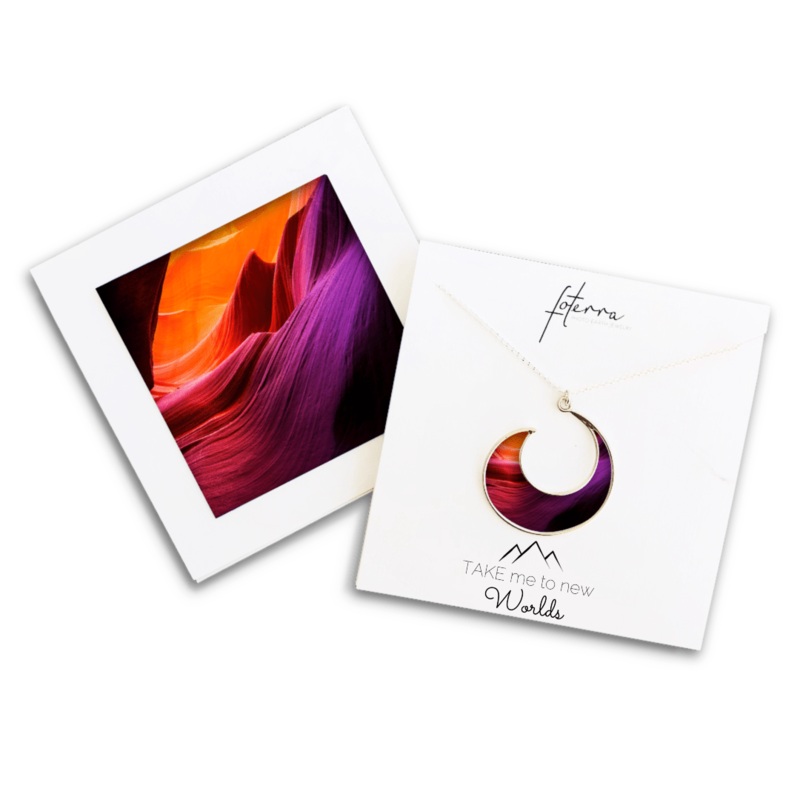 Arizona Sandstone Crescent Necklace