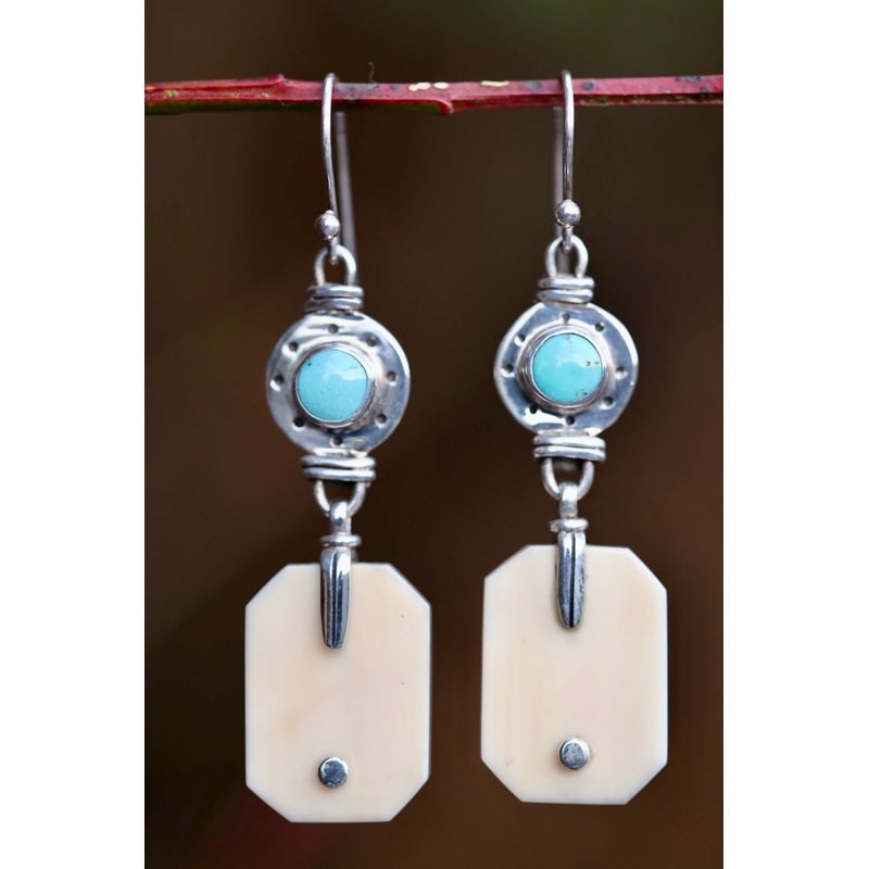 Ivory & Turquoise Earrings