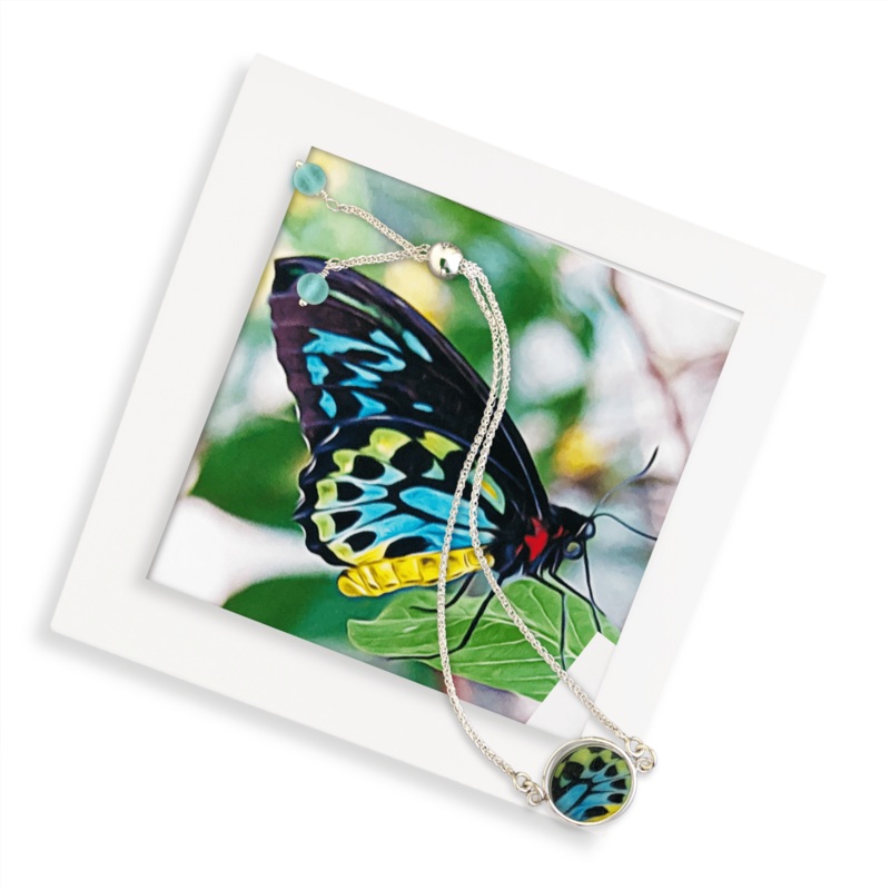 Rainbow Butterfly Circle Bracelet – Sale