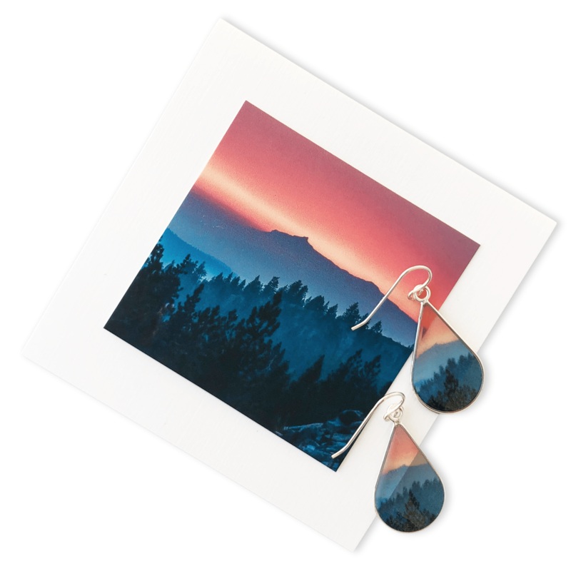 Sierra Sunset Small Teardrop Earrings