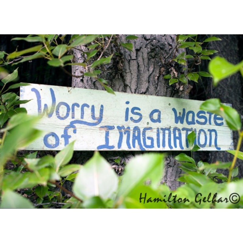 Worry is a Waste Metal Print