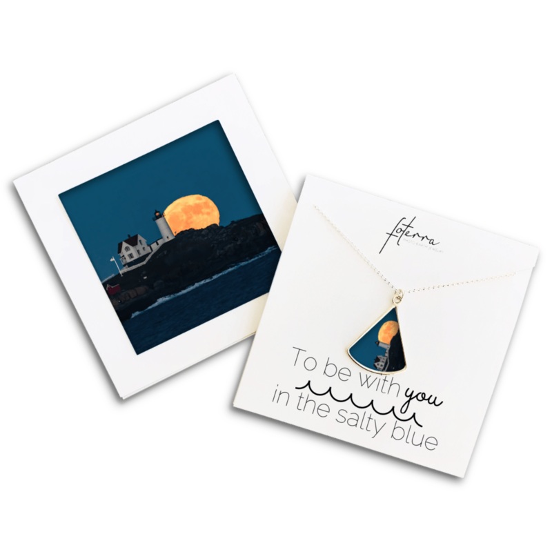 Light House Moon Fan Necklace