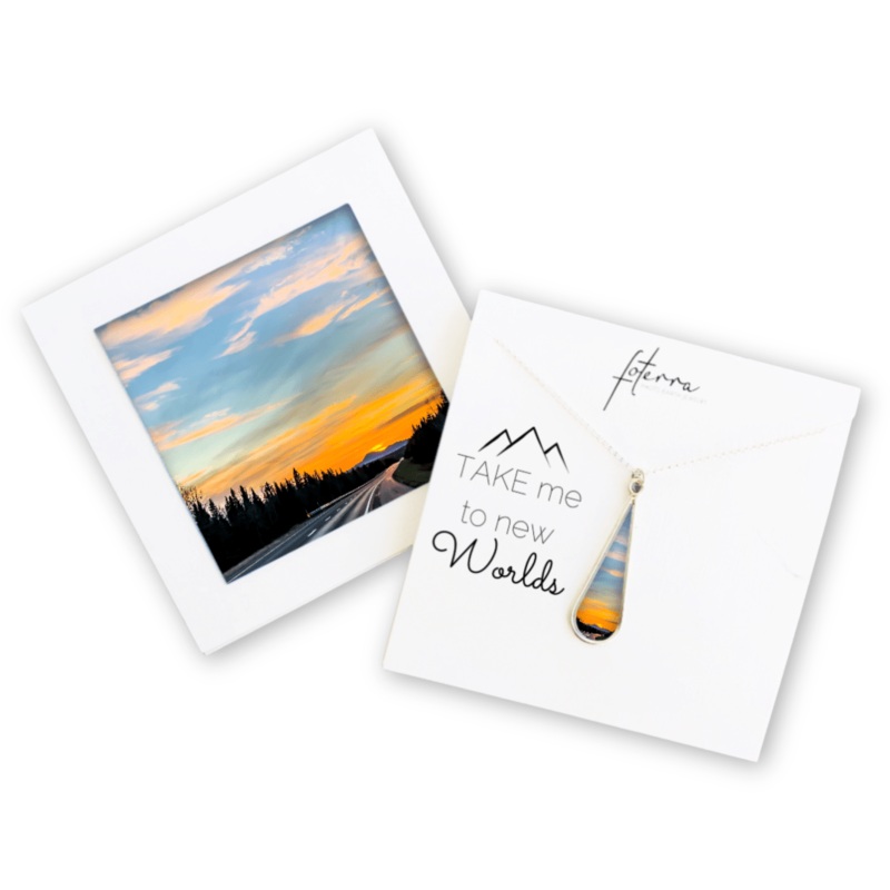 Mount Katahdin Teardrop Necklace