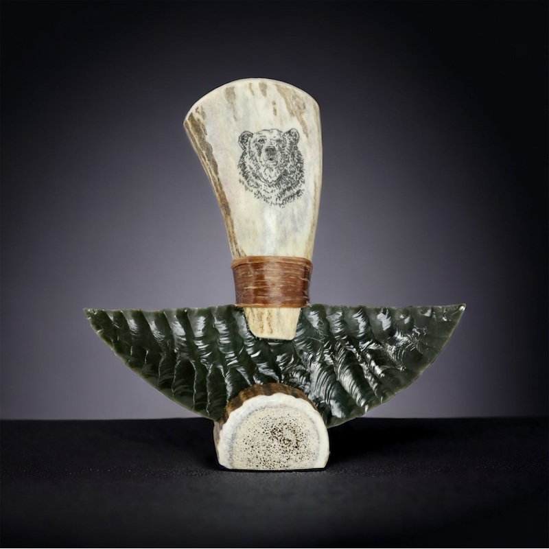 Obsidian ULU w/ Bear