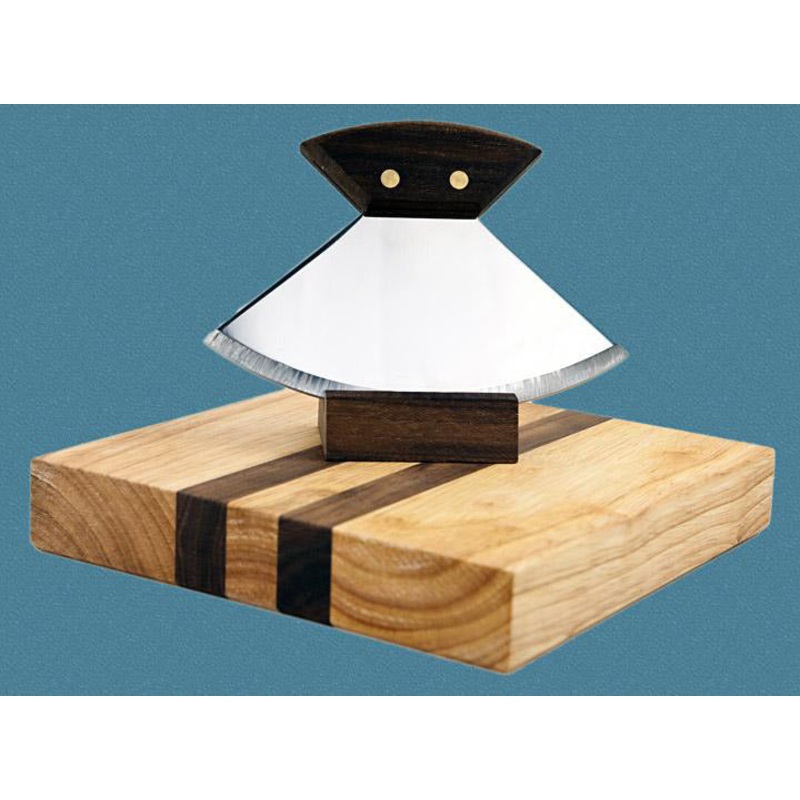 Plain Walnut Handle Ulu