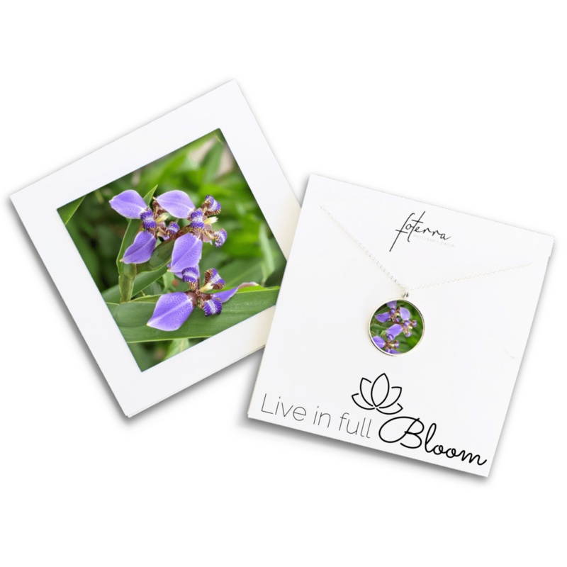 Purple Orchid Necklace