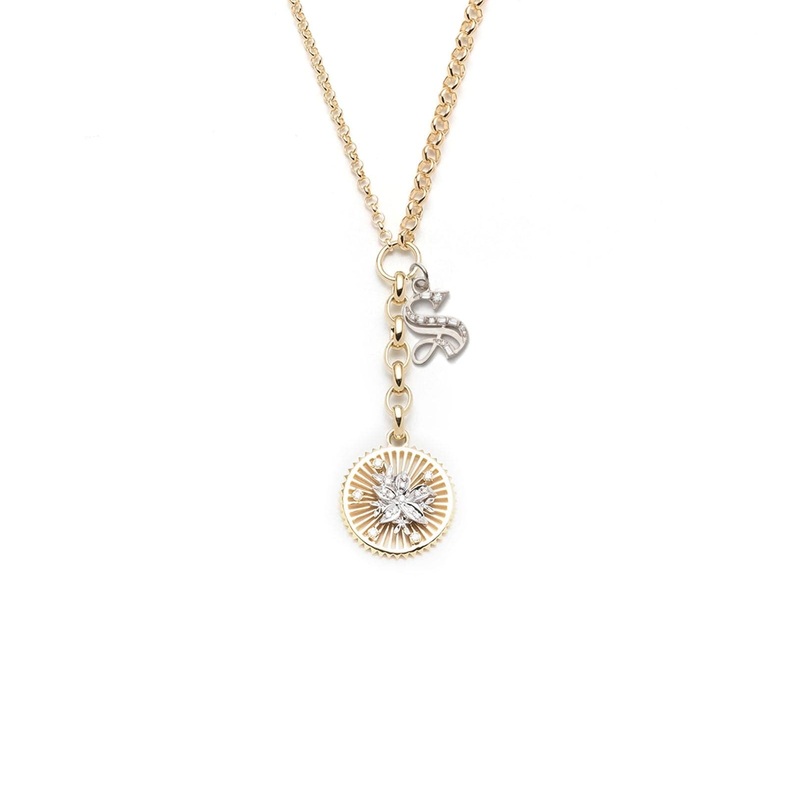 Resilience Initial Story : Medium Mixed Belcher Extension Chain Necklace