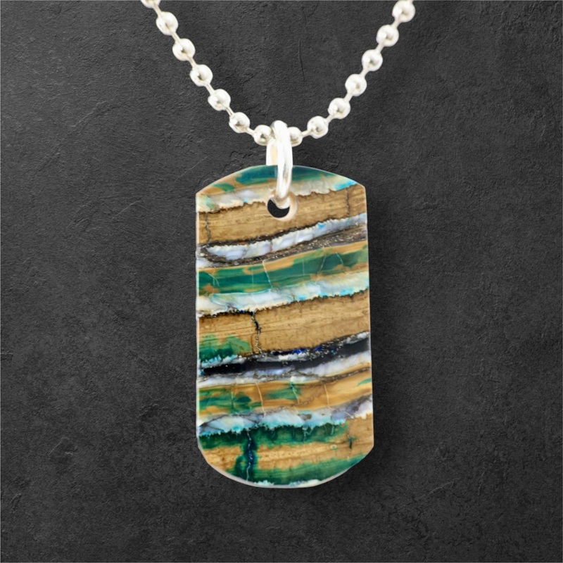 Small Mammoth Tooth Dog Tag