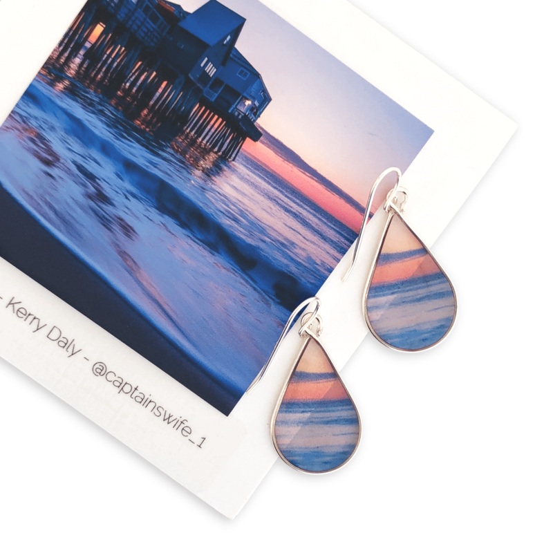 Sunset Pier Short Teardrop Earrings