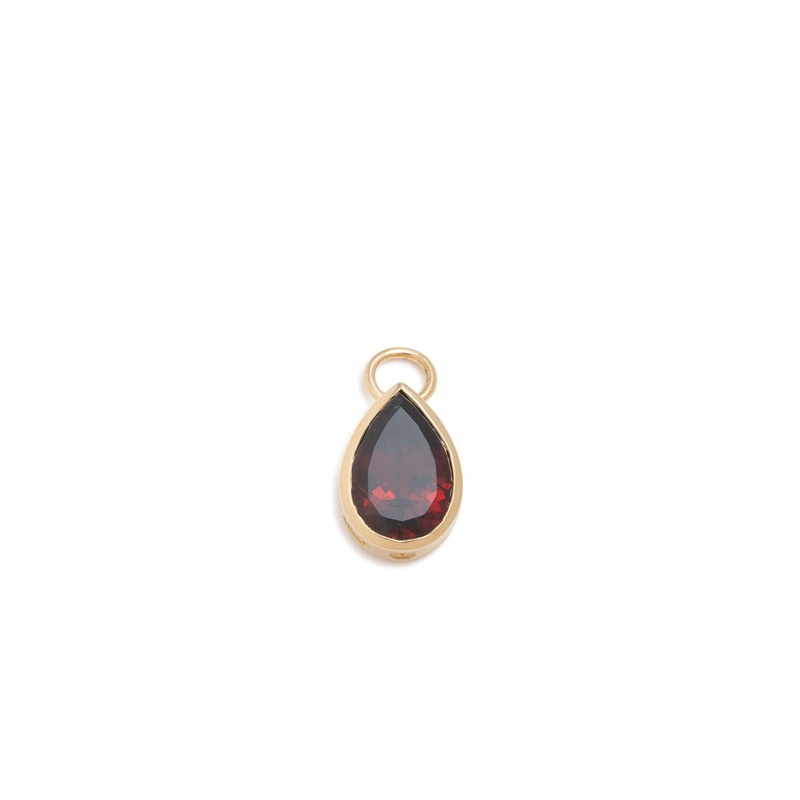 Forever & Always a Pair – Love : 3ct Garnet Pear Pendant