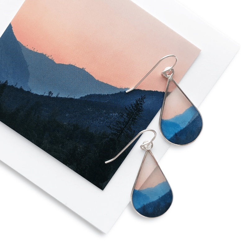 Mountain Horizon Earrings – Sale