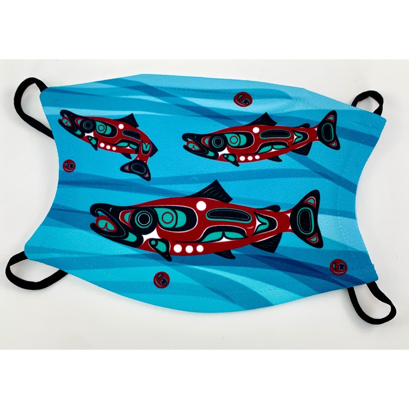 Salmon Run Face Mask