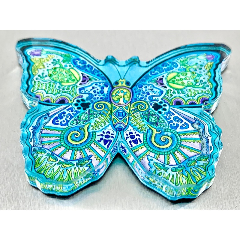 Blue Morpho Magnet