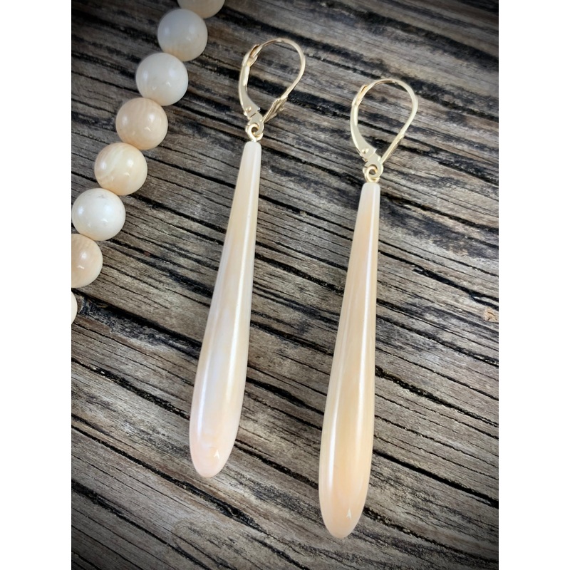 Ivory Teardrop Earrings