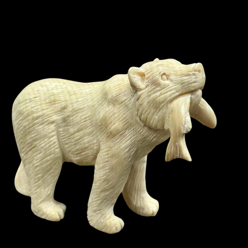 Ivory Bear Carving