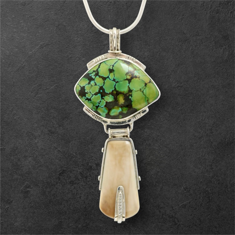 Ivory & Turquoise Pendant