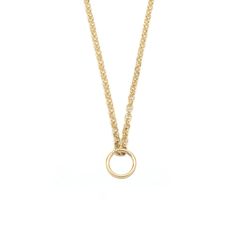 Medium Belcher Open Chain : in Yellow Gold 22″