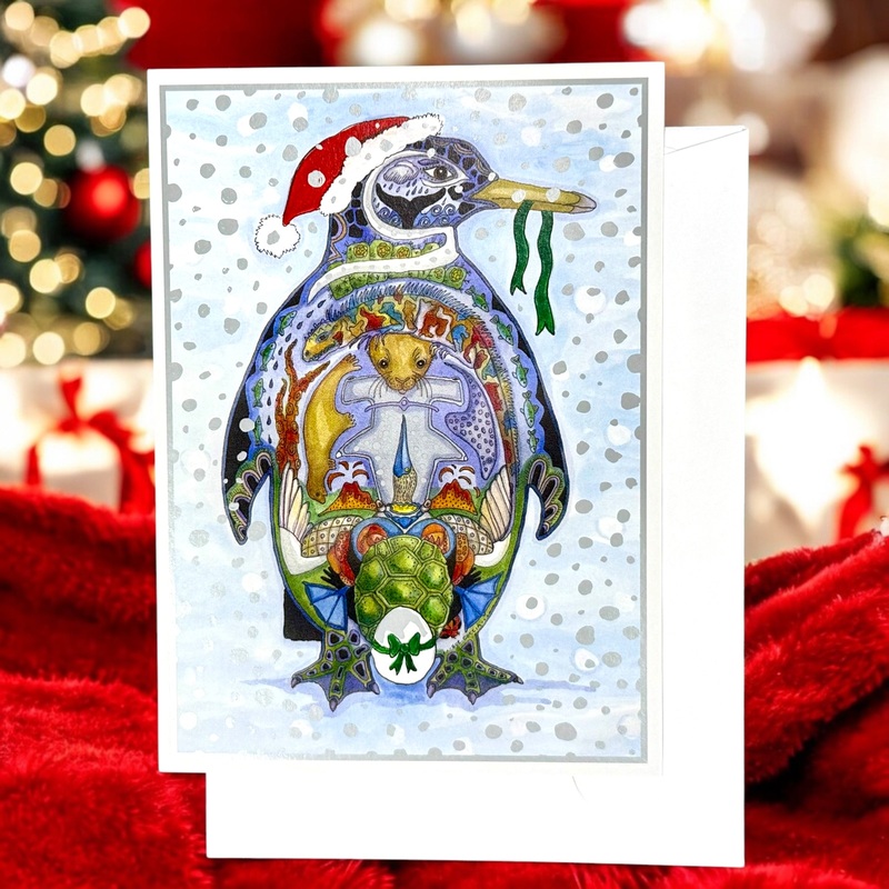 Penguin Holiday Card