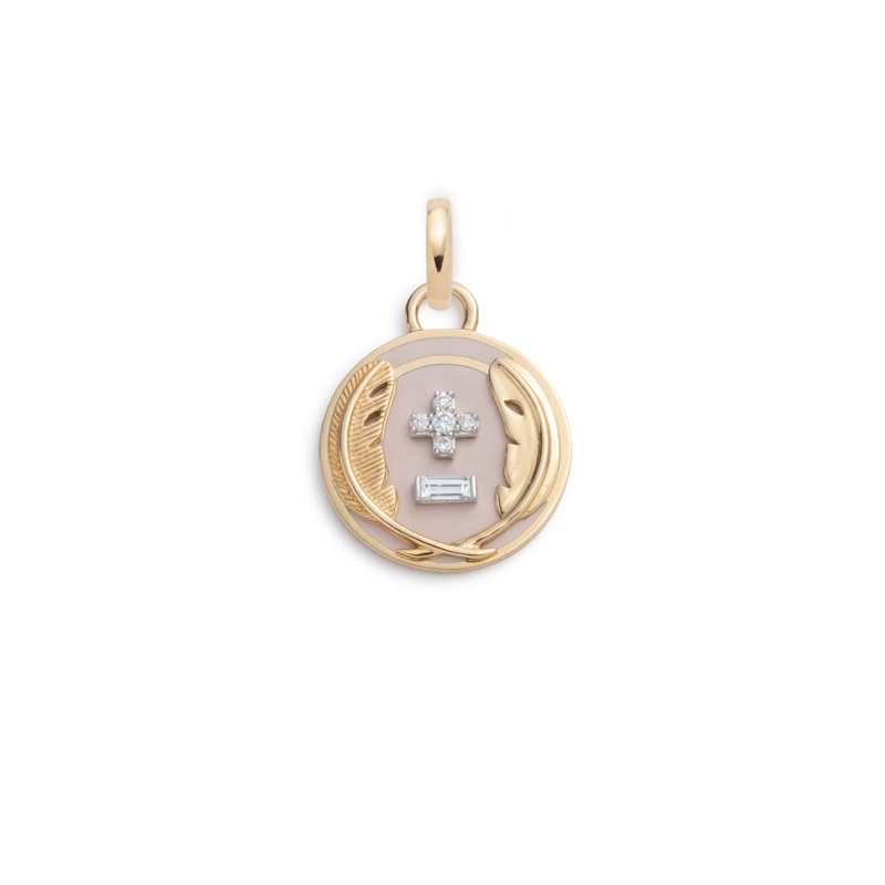 Vivacity : Petite Ceramic Medallion with Annex Link