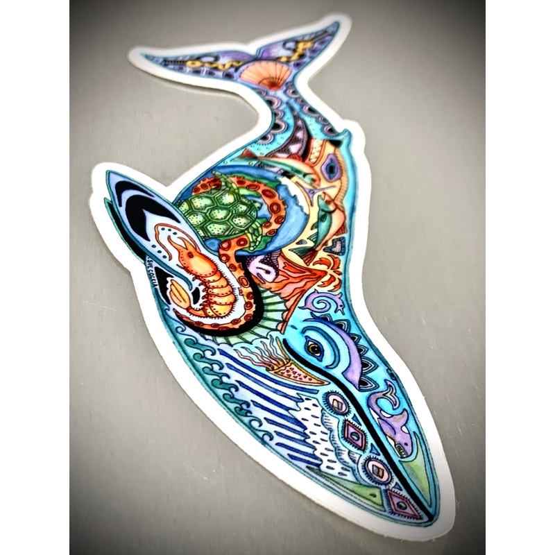 Blue Whale Sticker