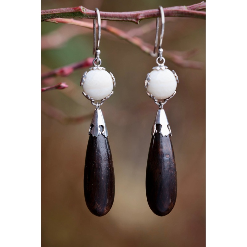 Ebony & Ivory Earrings