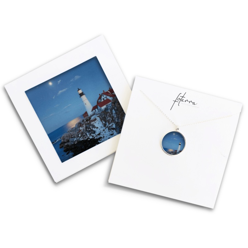 Lighthouse Moon Large Circle Necklace – Sale