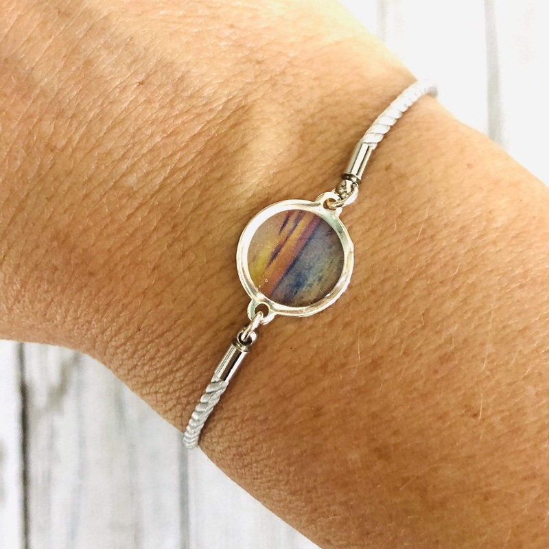 Oh to Be Where the Sky Meets the Sea Slide Bracelet