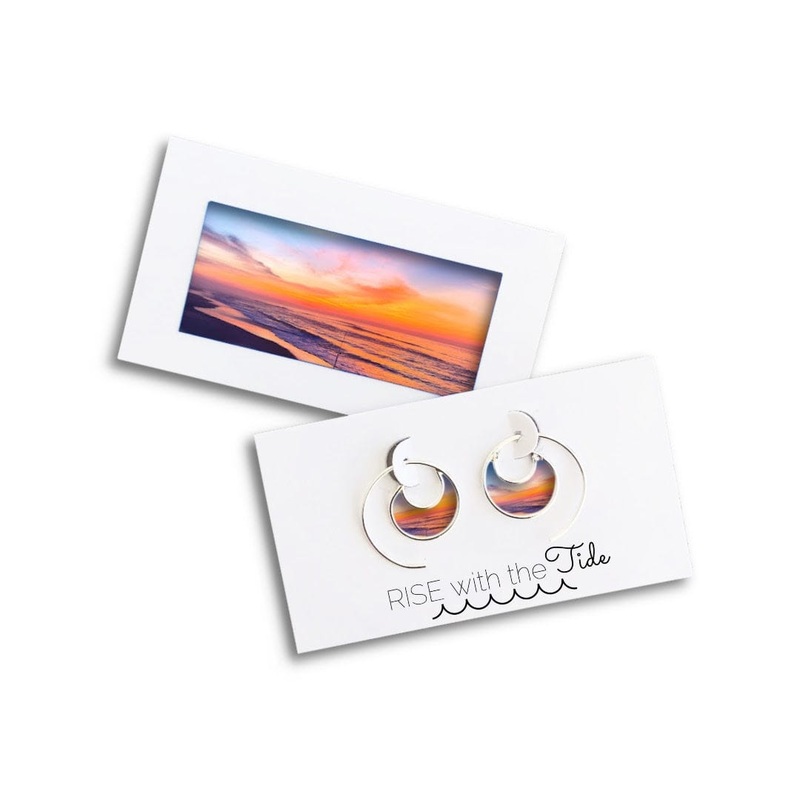 Tangerine Sunrise Mini Earrings