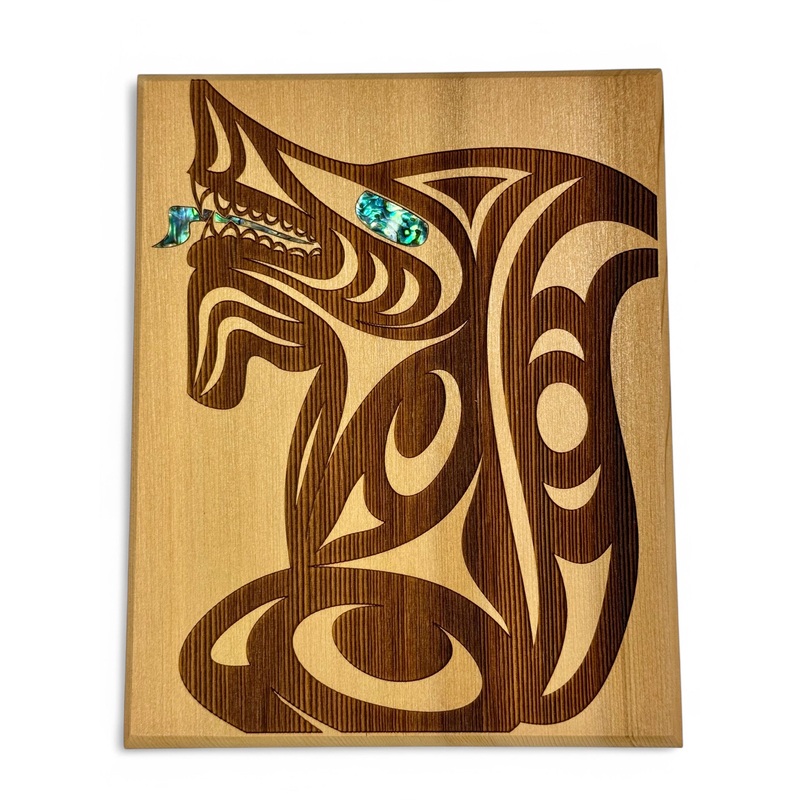Wolf Cedar Plaque