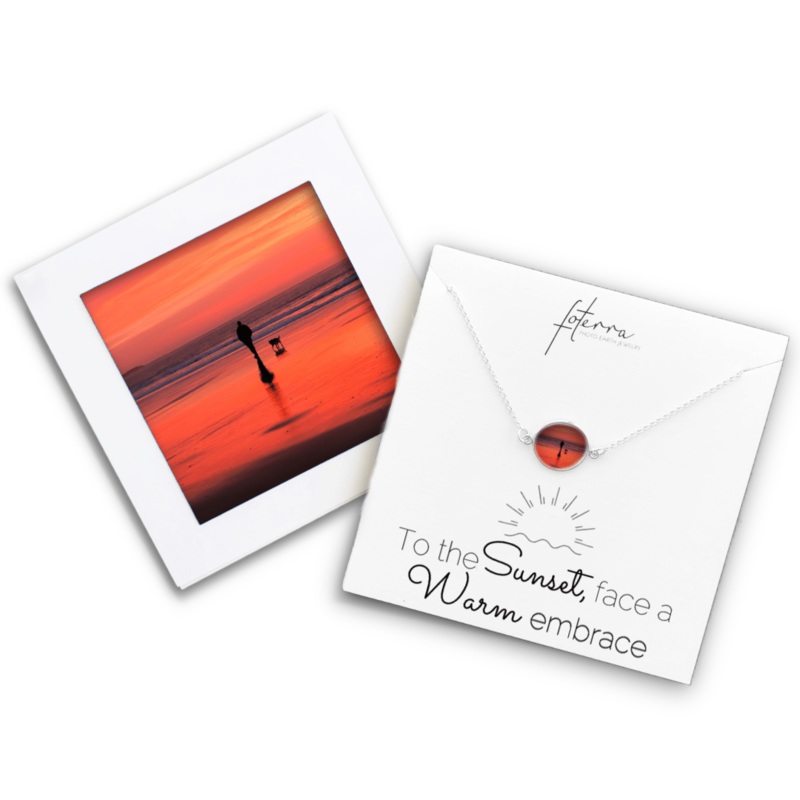 Coastal Sunset Circle Necklace