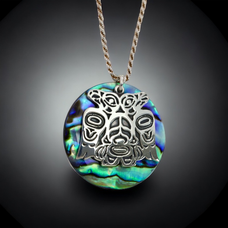 Lovebirds Abalone Necklace