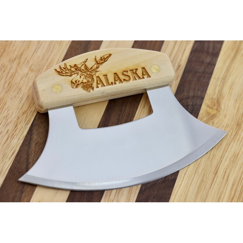 Moose Birch Ulu Knife
